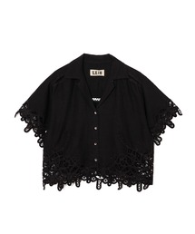 バテンレースオープンカラーシャツ WOMENS