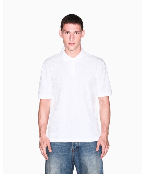 A|X Armani Exchange Regular‑fit поло‑футболка с логотипом (ZOZO лимитированная цветовая версия)