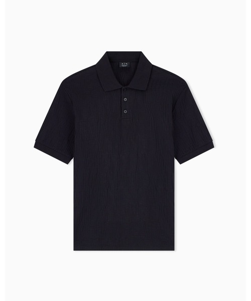 ARMANI EXCHANGE（アルマーニエクスチェンジ）の「【A|X アルマーニ エクスチェンジ】オールオーバージャカードロゴ レギュラーフィット 半袖ポロシャツ/REGULAR（ZOZO限定カラー含）（ポロシャツ・メンズ・オフホワイト/ブラック・X-SMALL/X-LARGE/SMALL/MEDIUM/LARGE）」の7枚目の写真