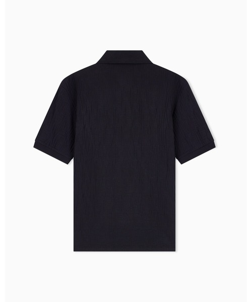 ARMANI EXCHANGE（アルマーニエクスチェンジ）の「【A|X アルマーニ エクスチェンジ】オールオーバージャカードロゴ レギュラーフィット 半袖ポロシャツ/REGULAR（ZOZO限定カラー含）（ポロシャツ・メンズ・オフホワイト/ブラック・X-SMALL/X-LARGE/SMALL/MEDIUM/LARGE）」の8枚目の写真