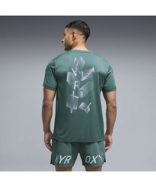 PUMA（プーマ）の「PUMA プーマ メンズ トレーニング PUMA x HYROX ポリ グラフィック 半袖 Tシャツ（Tシャツ/カットソー・メンズ・グリーン系/グレー・X-LARGE/MEDIUM/SMALL/LARGE）」の3枚目の写真