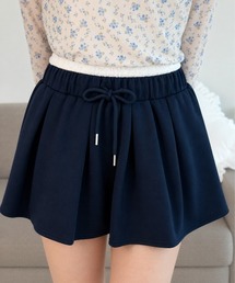 ウエストレースミニプリーツスカート/Waist-lace mini pleated skirt