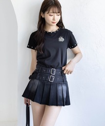 clear | 接触冷感ワンポイントロゴTシャツ［骨格ストレート／韓国ファッション／カジュアル］(Tシャツ/カットソー)