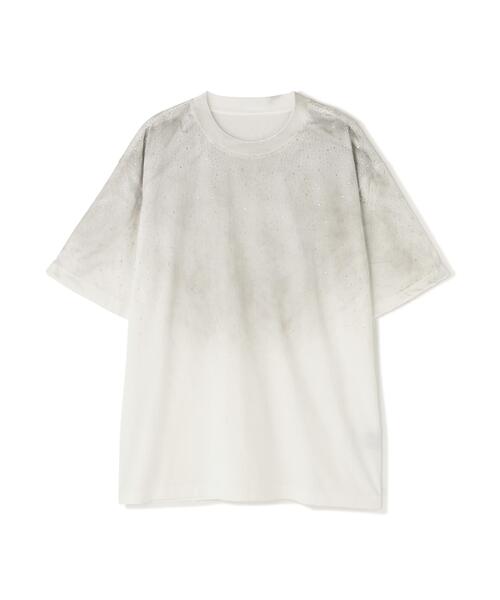 DANKE SCHON(ダンケシェーン)の「【WEB&DEPOT限定】DankeSchon/ダンケシェーン/RHINESTONE S/S T-SHIRTS(Tシャツ/カットソー・レディース・ホワイト・M/L)」の1枚目の写真