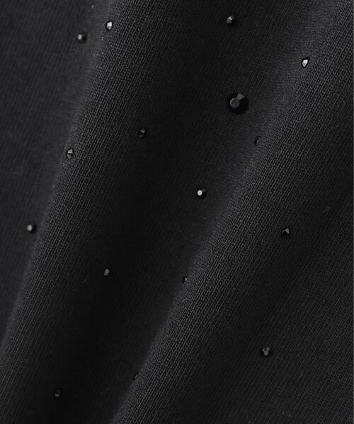 DANKE SCHON(ダンケシェーン)の「【WEB&DEPOT限定】DankeSchon/ダンケシェーン/RHINESTONE S/S T-SHIRTS(Tシャツ/カットソー・レディース・ホワイト/ブラック・M/L/S)」の4枚目の写真