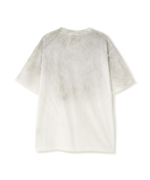 DANKE SCHON(ダンケシェーン)の「【WEB&DEPOT限定】DankeSchon/ダンケシェーン/RHINESTONE S/S T-SHIRTS(Tシャツ/カットソー・レディース・ホワイト/ブラック・M/L/S)」の5枚目の写真