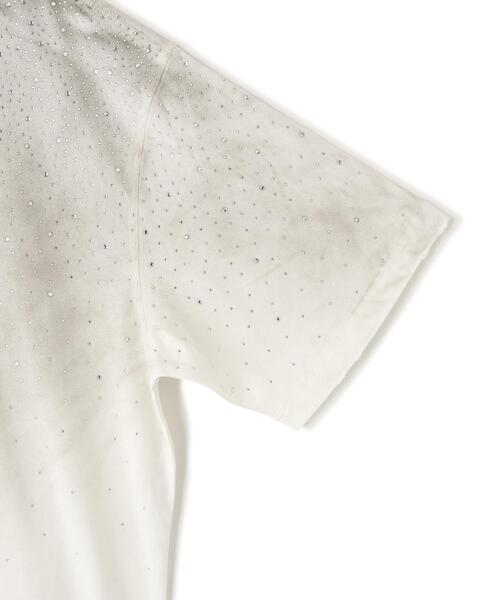 DANKE SCHON(ダンケシェーン)の「【WEB&DEPOT限定】DankeSchon/ダンケシェーン/RHINESTONE S/S T-SHIRTS(Tシャツ/カットソー・レディース・ホワイト/ブラック・M/L/S)」の7枚目の写真