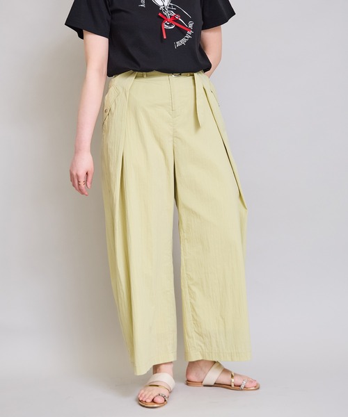 LHELBIE(レルビエ)の「ウエストタックパンツ(その他パンツ・レディース・ブラック/パープル/グリーン・M)」の14枚目の写真