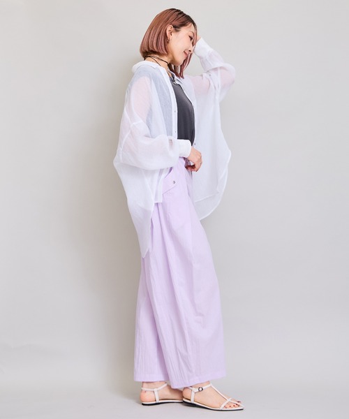 LHELBIE(レルビエ)の「ウエストタックパンツ(その他パンツ・レディース・ブラック/パープル/グリーン・M)」の20枚目の写真