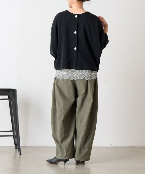 BEARDSLEY(ビアズリー)の「マルチ前後プルオーバー【セットアップ】(シャツ/ブラウス・レディース・インディゴブルー/ブラック・1/0)」の14枚目の写真