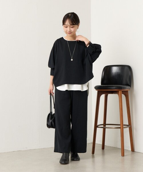 BEARDSLEY(ビアズリー)の「マルチ前後プルオーバー【セットアップ】(シャツ/ブラウス・レディース・インディゴブルー/ブラック・1/0)」の15枚目の写真