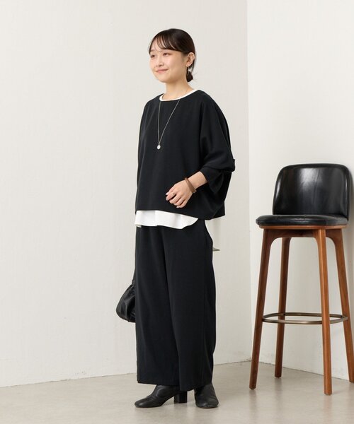 BEARDSLEY(ビアズリー)の「マルチ前後プルオーバー【セットアップ】(シャツ/ブラウス・レディース・インディゴブルー/ブラック・1/0)」の16枚目の写真
