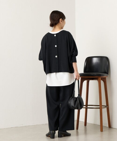 BEARDSLEY(ビアズリー)の「マルチ前後プルオーバー【セットアップ】(シャツ/ブラウス・レディース・インディゴブルー/ブラック・1/0)」の17枚目の写真