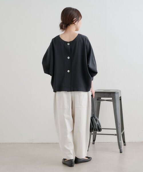 BEARDSLEY(ビアズリー)の「マルチ前後プルオーバー【セットアップ】(シャツ/ブラウス・レディース・インディゴブルー/ブラック・1/0)」の22枚目の写真