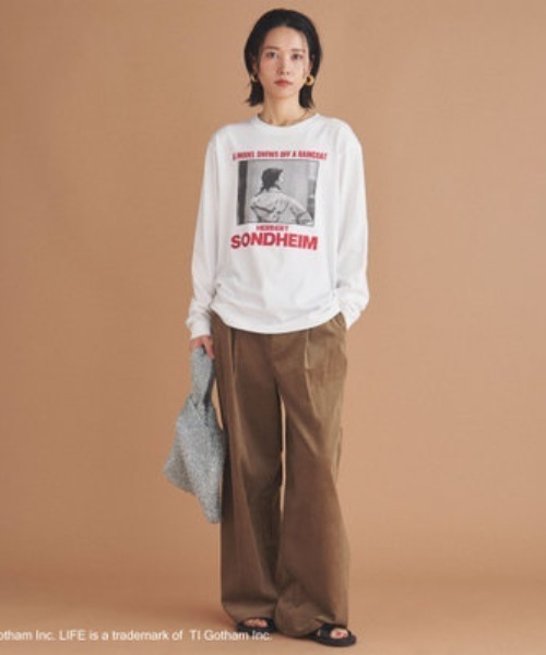 Doux archives（ドゥアルシーヴ）の「コーデュロイタックパンツ（その他パンツ・レディース・レッド/モカ/グレイッシュベージュ・36/38）」の17枚目の写真