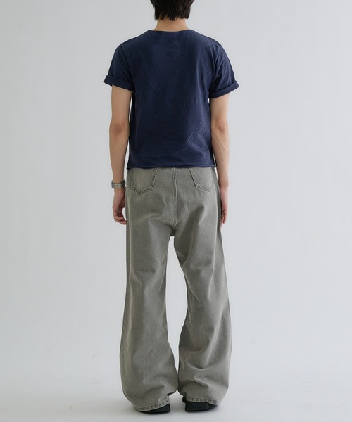 EPNK（イーピーエヌケー）の「Semi-flare denim / セミフレアデニム（デニムパンツ・メンズ・ブラック/グレー・LARGE/SMALL/MEDIUM）」の19枚目の写真