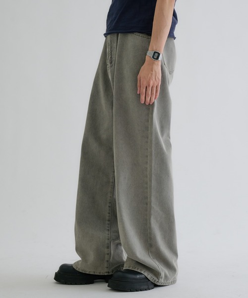 EPNK（イーピーエヌケー）の「Semi-flare denim / セミフレアデニム（デニムパンツ・メンズ・ブラック/グレー・LARGE/SMALL/MEDIUM）」の12枚目の写真