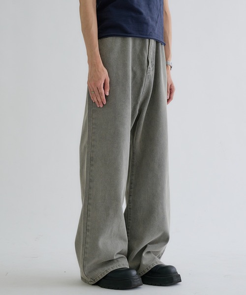 EPNK（イーピーエヌケー）の「Semi-flare denim / セミフレアデニム（デニムパンツ・メンズ・ブラック/グレー・LARGE/SMALL/MEDIUM）」の15枚目の写真