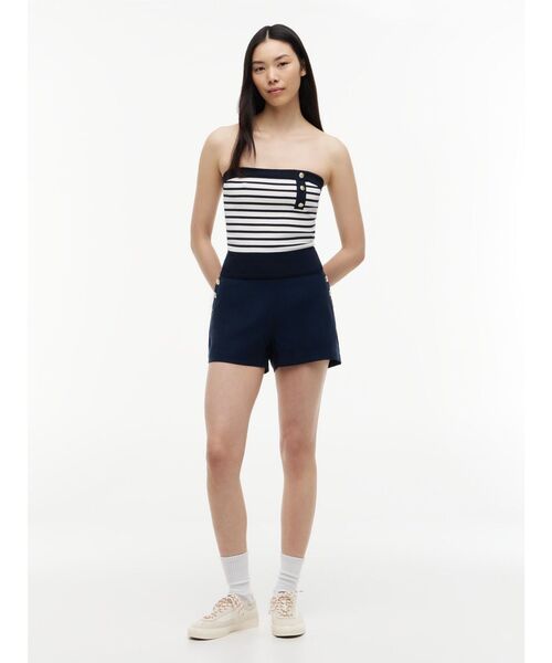 tommy jeans(トミー ジーンズ)の「ボタンバンドゥーセーター(チューブトップ・レディース・ブルー・X-SMALL/SMALL/MEDIUM)」の2枚目の写真