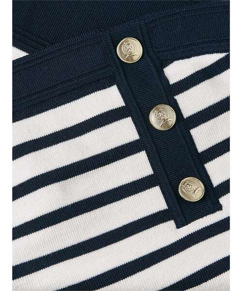 tommy jeans(トミー ジーンズ)の「ボタンバンドゥーセーター(チューブトップ・レディース・ブルー・X-SMALL/SMALL/MEDIUM)」の5枚目の写真