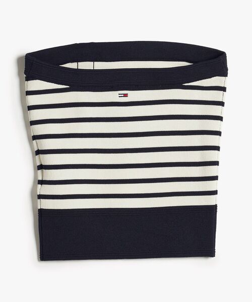 tommy jeans(トミー ジーンズ)の「ボタンバンドゥーセーター(チューブトップ・レディース・ブルー・X-SMALL/SMALL/MEDIUM)」の7枚目の写真