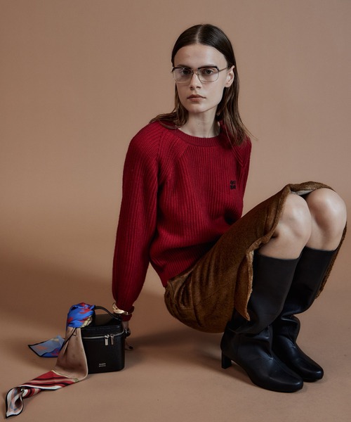 MAISON SPECIAL（メゾンスペシャル）の「Layered Multi-Fabric Midi Skirt/レイヤードマルチファブリックミモレスカート（スカート・レディース・グリーン/キャメル/ブラウン・38/36）」の18枚目の写真