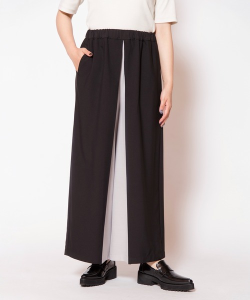 OSMOSIS(オズモーシス)の「バイカラータックパンツ(その他パンツ・レディース・ブラック/グレー/ブラウン・ONE SIZE)」の9枚目の写真