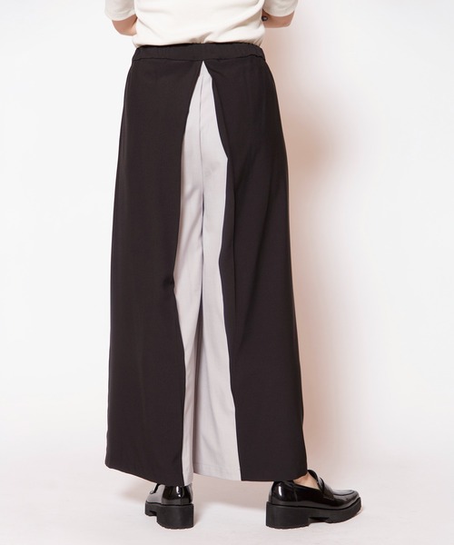 OSMOSIS(オズモーシス)の「バイカラータックパンツ(その他パンツ・レディース・ブラック/グレー/ブラウン・ONE SIZE)」の10枚目の写真