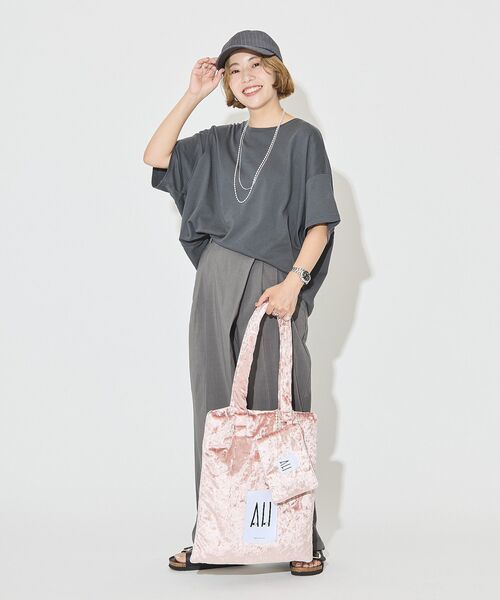 AMERICAN HOLIC(アメリカンホリック)の「26AWパテッドホリホリトートバッグ(トートバッグ・レディース・シルバー/ピンク/ブルー/チャコールグレー/ブラック/レオパード/ゴールド・FREE)」の9枚目の写真