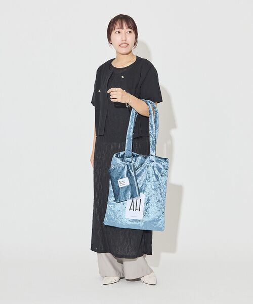 AMERICAN HOLIC(アメリカンホリック)の「26AWパテッドホリホリトートバッグ(トートバッグ・レディース・シルバー/ピンク/ブルー/チャコールグレー/ブラック/レオパード/ゴールド・FREE)」の13枚目の写真