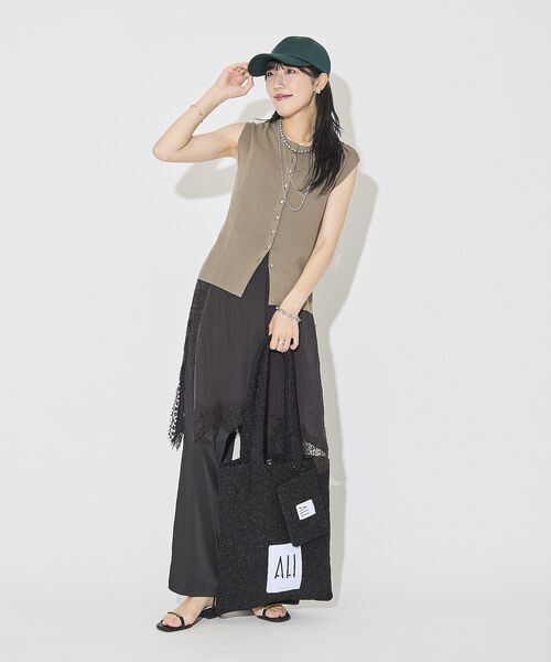 AMERICAN HOLIC(アメリカンホリック)の「26AWパテッドホリホリトートバッグ(トートバッグ・レディース・シルバー/ピンク/ブルー/チャコールグレー/ブラック/レオパード/ゴールド・FREE)」の21枚目の写真
