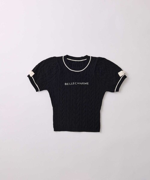 Belle Charme(ベルシャルム)の「【Belle Charme】Ribbon Line Cable Knit(ニット/セーター・レディース・ブラウン/ライトグレー/ブラック/オフホワイト・FREE)」の16枚目の写真