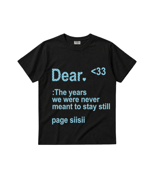 PAGESIISII（ページシシ）の「DEAR プリンティングスタンダードフィット半袖Tシャツブラック（Tシャツ/カットソー・レディース・その他・MEDIUM）」の2枚目の写真