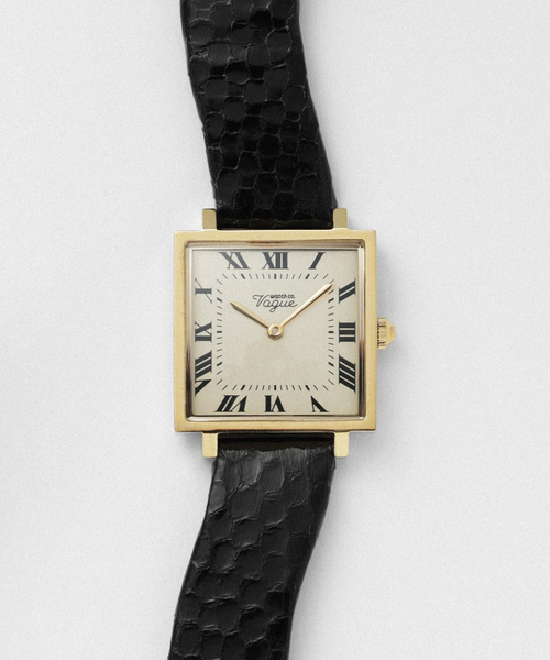 VAGUE WATCH CO.（ヴォーグウォッチカンパニー）の「VAGUE WATCH CO. Carre 25mm heavy wavy YG（アナログ腕時計・レディース・ゴールド・FREE）」の2枚目の写真