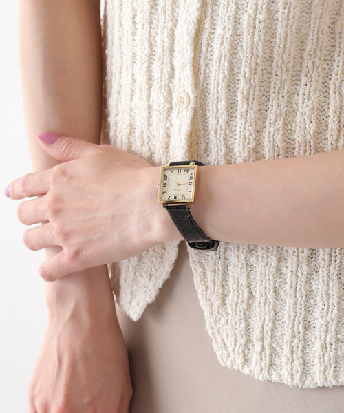 VAGUE WATCH CO.（ヴォーグウォッチカンパニー）の「VAGUE WATCH CO. Carre 25mm heavy wavy YG（アナログ腕時計・レディース・ゴールド・FREE）」の12枚目の写真