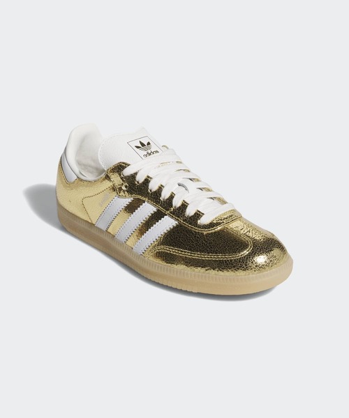 adidas（アディダス）の「サンバ OG / Samba OG / アディダスオリジナルス adidas Originals（スニーカー・レディース・ゴールド・22.0cm/22.5cm/23.0cm/23.5cm/24.0cm/24.5cm/25.0cm/25.5cm/26.0cm/26.5cm/27.0cm/27.5cm/28.0cm/28.5cm/29.0cm）」の4枚目の写真