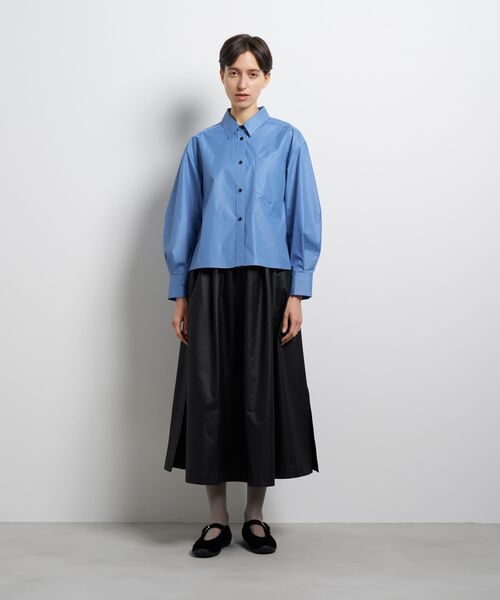 LANVIN en Bleu（ランバンオンブルー）の「フレアシャツ（シャツ/ブラウス・レディース・ブルー系その他/ブラック/チャコールグレー・38）」の13枚目の写真