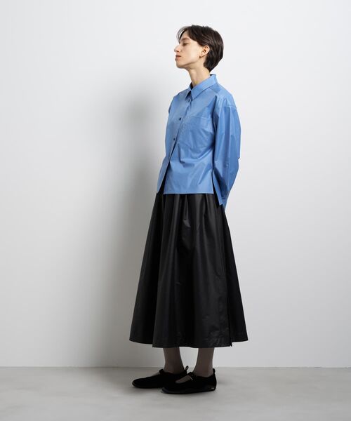 LANVIN en Bleu（ランバンオンブルー）の「フレアシャツ（シャツ/ブラウス・レディース・ブルー系その他/ブラック/チャコールグレー・38）」の14枚目の写真