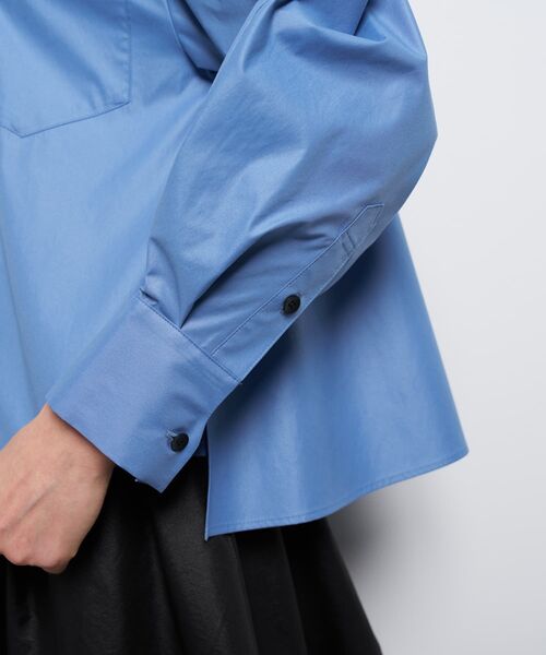 LANVIN en Bleu（ランバンオンブルー）の「フレアシャツ（シャツ/ブラウス・レディース・ブルー系その他/ブラック/チャコールグレー・38）」の20枚目の写真
