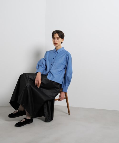 LANVIN en Bleu（ランバンオンブルー）の「フレアシャツ（シャツ/ブラウス・レディース・ブルー系その他/ブラック/チャコールグレー・38）」の22枚目の写真