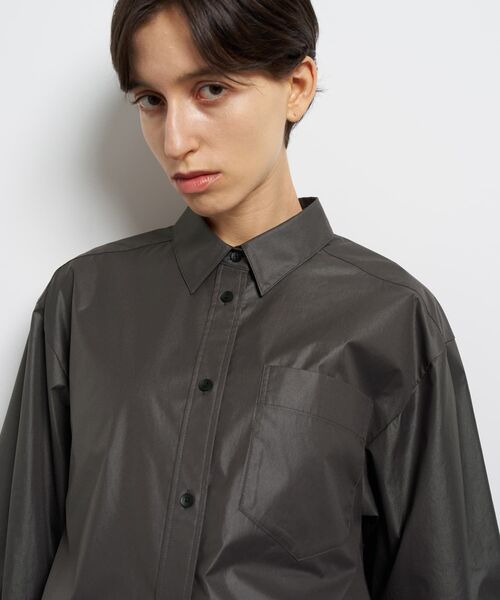 LANVIN en Bleu（ランバンオンブルー）の「フレアシャツ（シャツ/ブラウス・レディース・ブルー系その他/ブラック/チャコールグレー・38）」の6枚目の写真