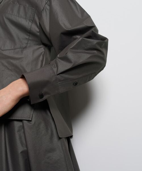 LANVIN en Bleu（ランバンオンブルー）の「フレアシャツ（シャツ/ブラウス・レディース・ブルー系その他/ブラック/チャコールグレー・38）」の8枚目の写真