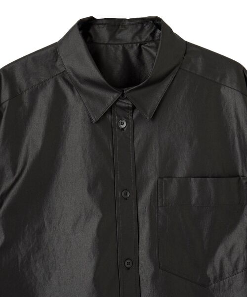 LANVIN en Bleu（ランバンオンブルー）の「フレアシャツ（シャツ/ブラウス・レディース・ブルー系その他/ブラック/チャコールグレー・38）」の10枚目の写真