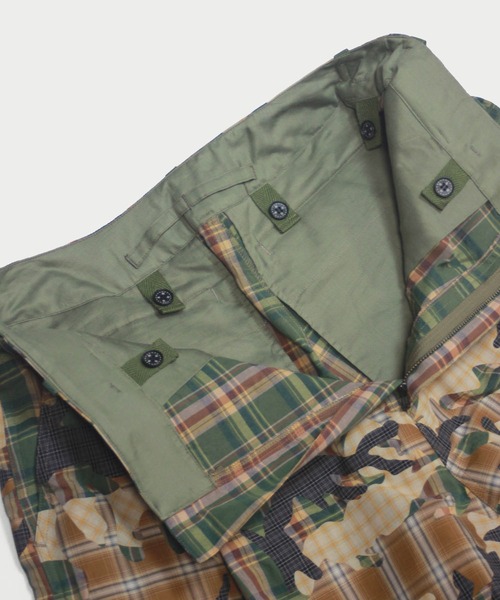 amok(アモク)の「CHECK CAMO SHORT PANTS(その他パンツ・メンズ・カーキ/ブルー・S/M/L)」の9枚目の写真