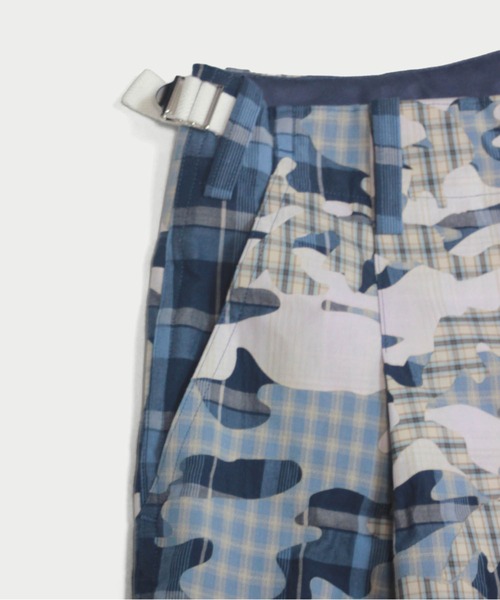 amok(アモク)の「CHECK CAMO SHORT PANTS(その他パンツ・メンズ・カーキ/ブルー・S/M/L)」の5枚目の写真