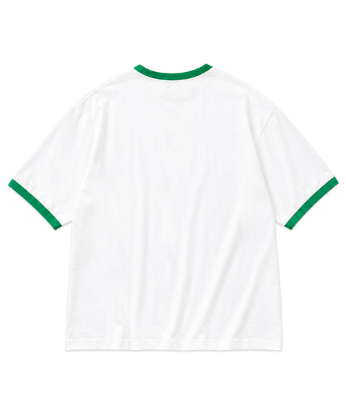 RANDOMOFF（ランダムオフ）の「[Unisex] BASIC LINE RINGER T-SHIRT [WHITEGREEN]（Tシャツ/カットソー・レディース・ホワイト系その他・SMALL/LARGE/MEDIUM）」の2枚目の写真