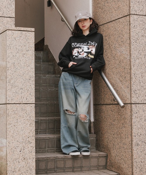 ROCK-OFF（ロックオフ）の「GREEN DAY / グリーン・デイ Unisex Pullover Hoodie Sweatshirt Basket Case Star ユニセックス プルオーバー フーディー スウェット トレーナー（パーカー・メンズ・ブラック・S/M/L/XL）」の21枚目の写真