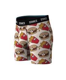 STANCE（スタンス）の「【STANCE/スタンス】バーガー&ポテト柄ボクサーブリーフ　ボクサーパンツ　速乾性 / おしゃれなギフトに最適！ BURGER AND FRIES BOXER BRIEF（ボクサーパンツ）」