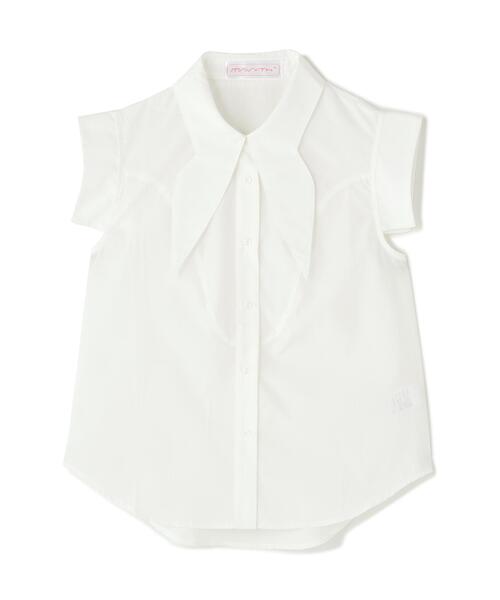 L.H.P(エルエイチピー)の「MAVYMAVYTH/メヴィス/NO SLEEVE SHIRT(シャツ/ブラウス・レディース・ホワイト/ブルー・S/M)」の1枚目の写真