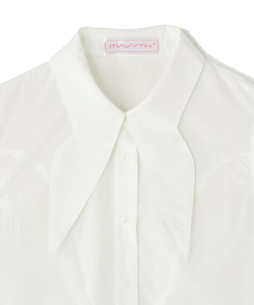 L.H.P(エルエイチピー)の「MAVYMAVYTH/メヴィス/NO SLEEVE SHIRT(シャツ/ブラウス・レディース・ホワイト/ブルー・S/M)」の10枚目の写真